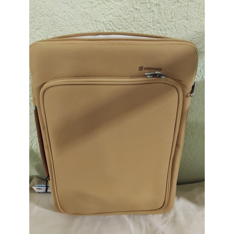 Lampe boule striée Timéo haut 25 cm céramique ocre