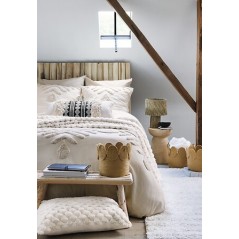 Clic-clac mini en velours côtelé Beige