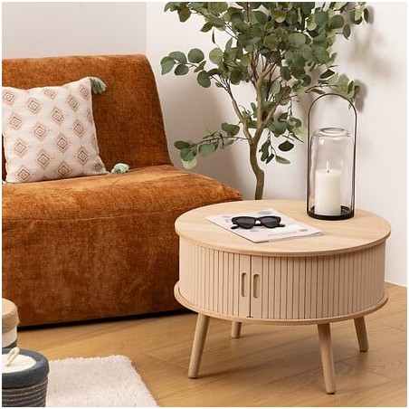 Table pliante de cuisine salle à manger amovible sur roulettes 75 x 140 x 74 cm coloris chêne et noir