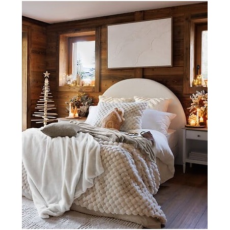 Plaid fourrure 3D Zephy 120 x 160 cm blanc