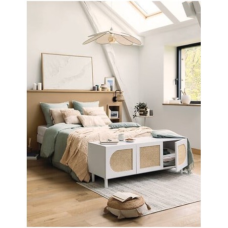 Tête de tit Aoni 160 x 140 cm rotin