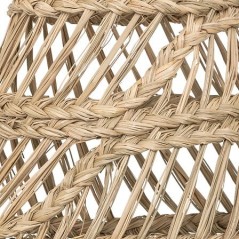 Banquette Naova 2 places velours pieds bois terracotta