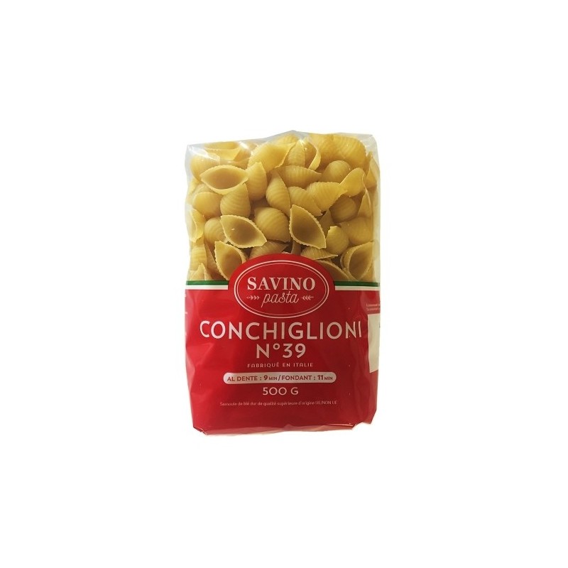 Pâtes Conchiglioni n°39 pqt 500g