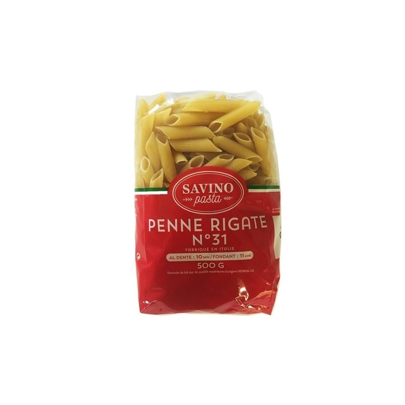 Pâtes Penne Rigate n°31 pqt 500g