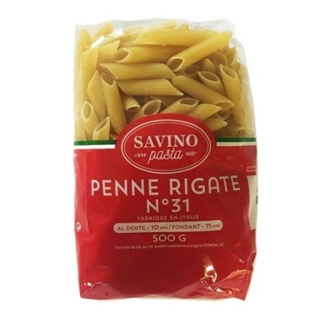 Pâtes Penne Rigate n°31 pqt 500g