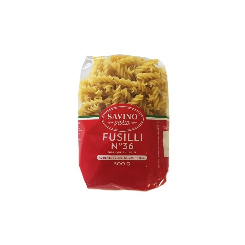 Pâtes Fusilli n°36 pqt 500g