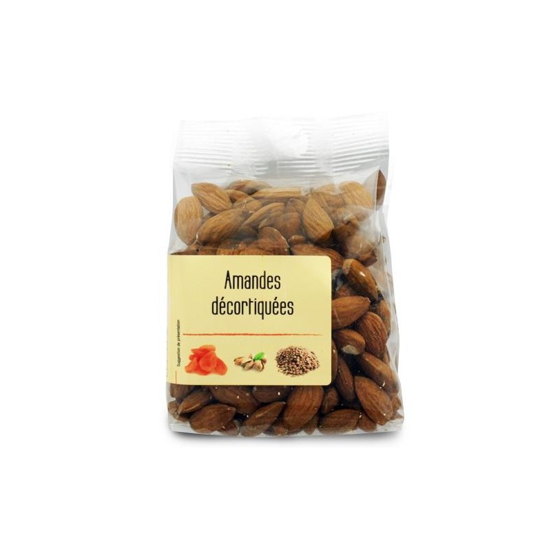 Amandes décortiquées paquet 200g