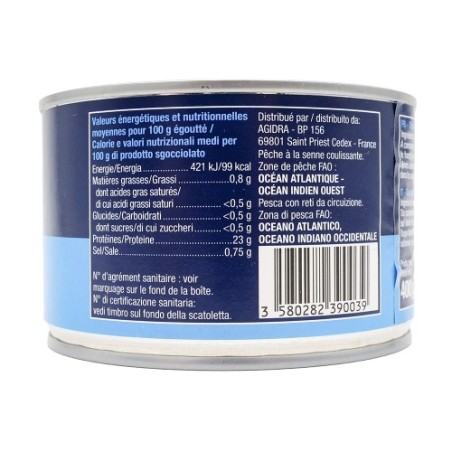 Thon au naturel 1/2 conserve pne 280g