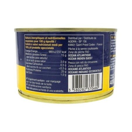 Thon entier huile de tournesol