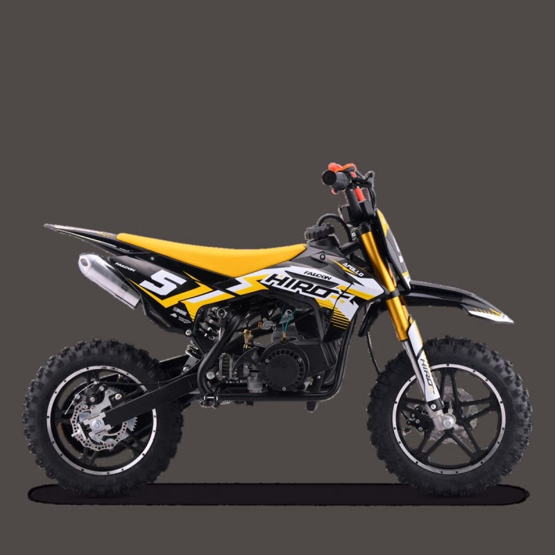 Pocket bike enfant hiro falcon 49cc Jaune.