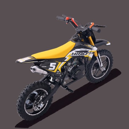 Pocket bike enfant hiro falcon 49cc Jaune.