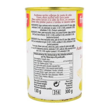 Olives farcies à la pâte de thon.