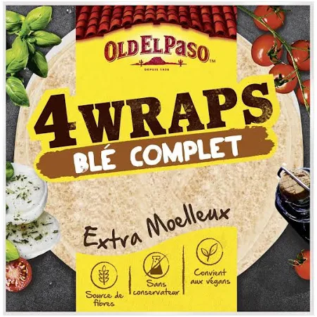 Wraps de blé complet Old El Paso