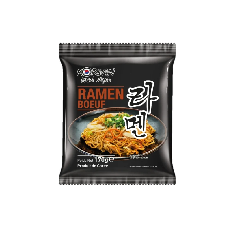 Nouilles ramen bœuf KOREAN FOOD STYLE Nouilles ramen bœuf KOREAN FOOD STYLE