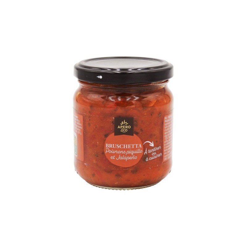 Bruschetta poivrons piquillo et jalapeno pot 190g