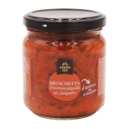 Bruschetta poivrons piquillo et jalapeno pot 190g