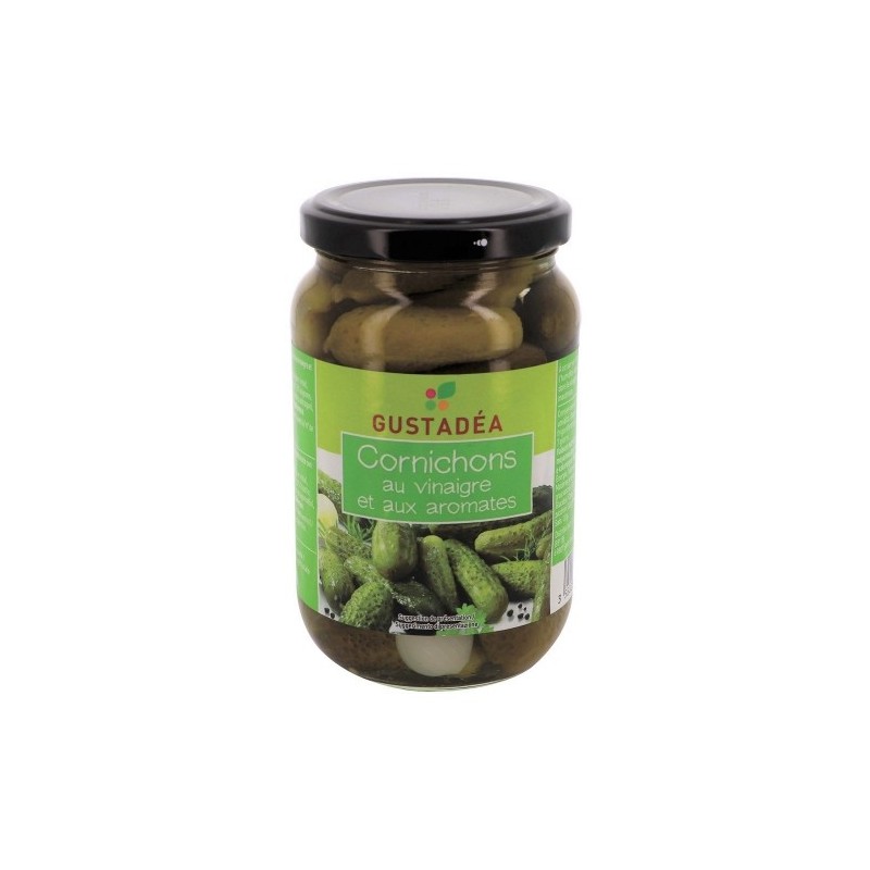 Cornichons au vinaigre bocal pne 190g