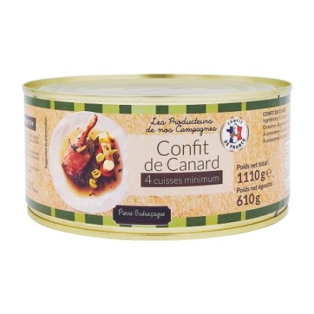 Confit de canard boîte 610g
