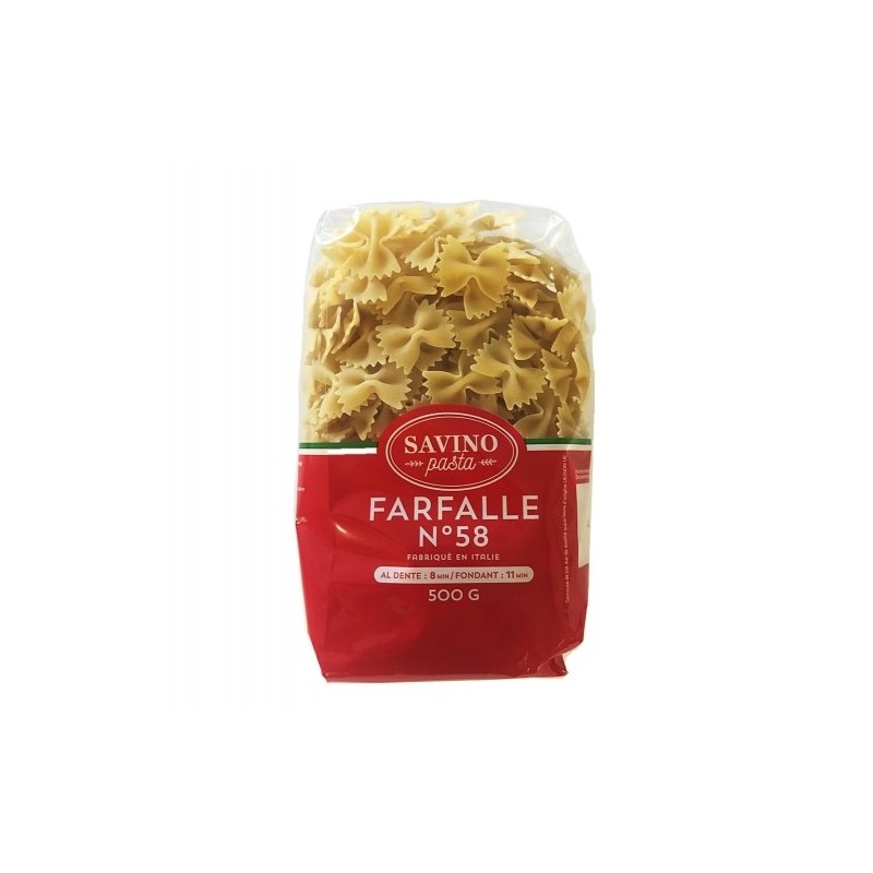 Pâtes Farfalle n°58 pqt 500g