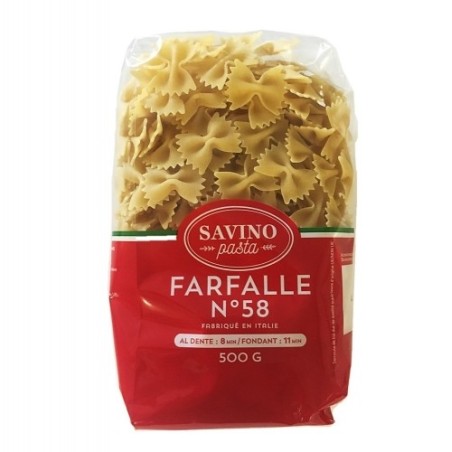 Pâtes Farfalle n°58 pqt 500g