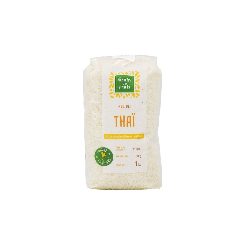 Riz parfumé Thaï paquet 1kg Grain de Frais