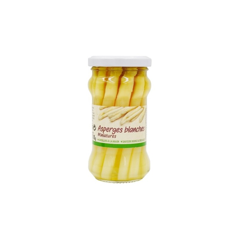 Asperges blanches miniatures Pérou bocal pne 110g