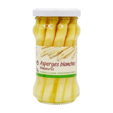 Asperges blanches miniatures Pérou bocal pne 110g