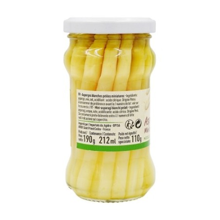 Asperges blanches miniatures Pérou bocal pne 110g