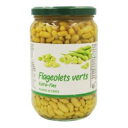 Flageolets verts extra fins bocal 420g