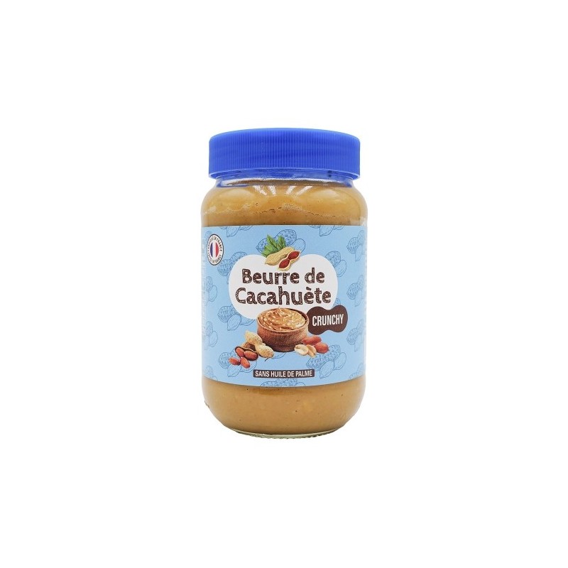 Beurre de cacahuète crunchy pot 340g