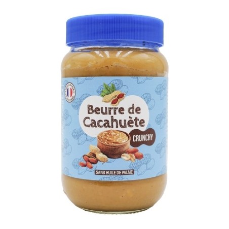 Beurre de cacahuète crunchy pot 340g
