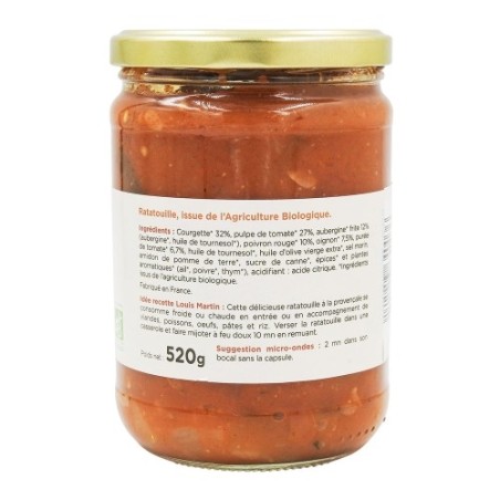 Ratatouille cuisinée BIO bocal 520g