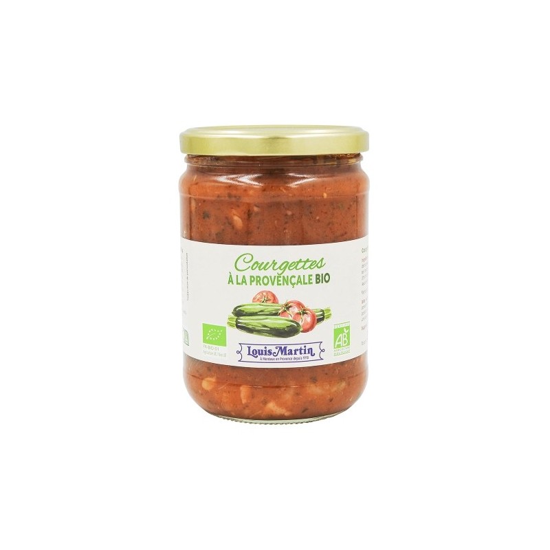 Courgettes cuisinées BIO bocal 520g
