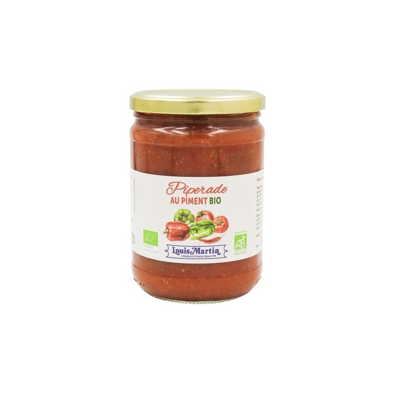 Piperade au piment d'espelette BIO bocal 520g