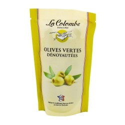 Olives vertes dénoyautées sachet de 90g