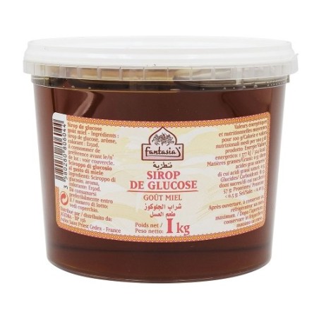 Sirop de glucose parfumé au miel pot 1kg