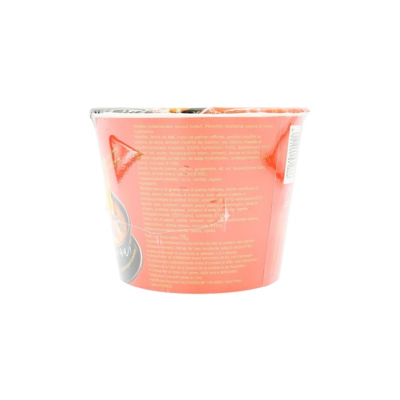 Nouilles instantanées saveur boeuf bol 116g